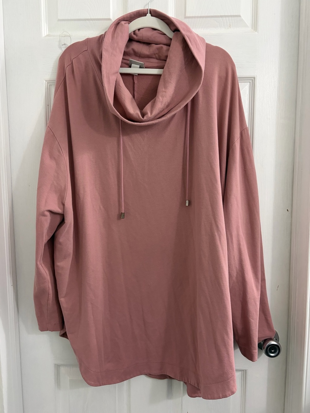 Ava & Viv Rose Mauve Cowl Neck Oversized Sweater. Size 4X